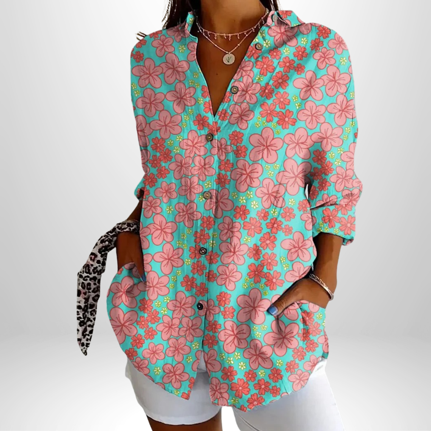 Maja™ | Kreativ Blus för Eleganta Tillfällen