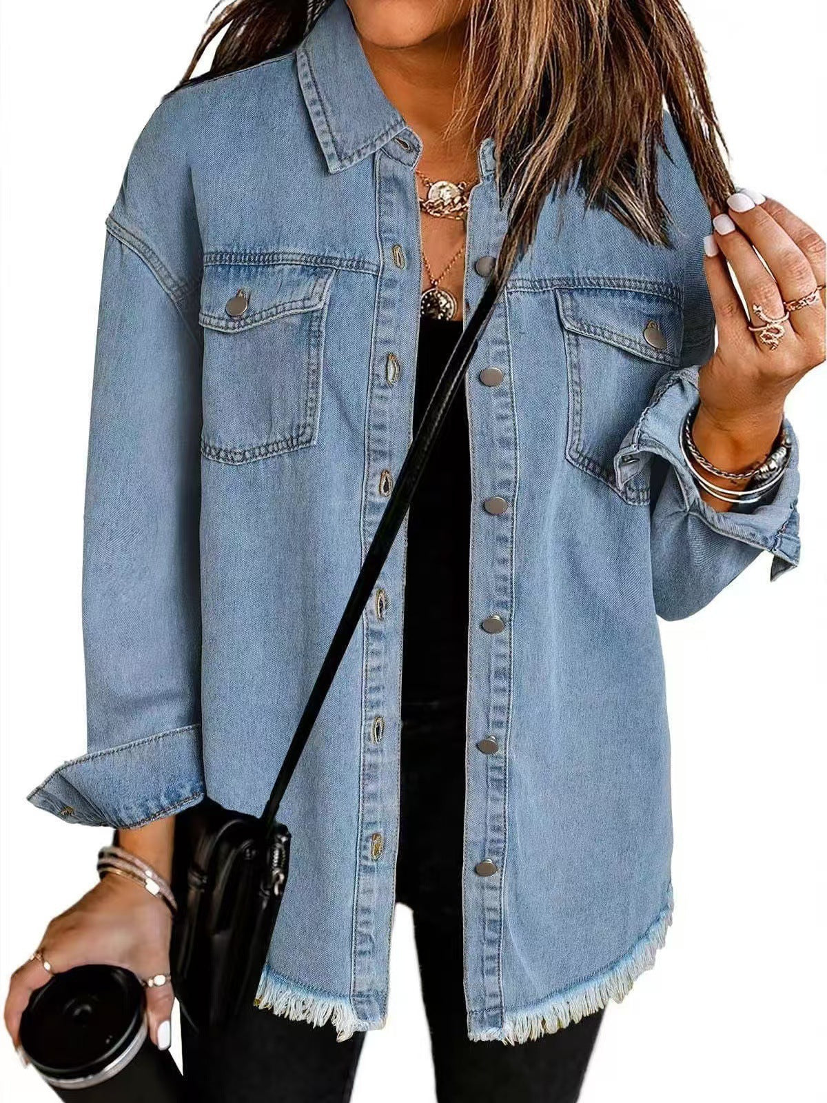 Arlena™ | Tidlös Denimjacka med Avslappnad Passform