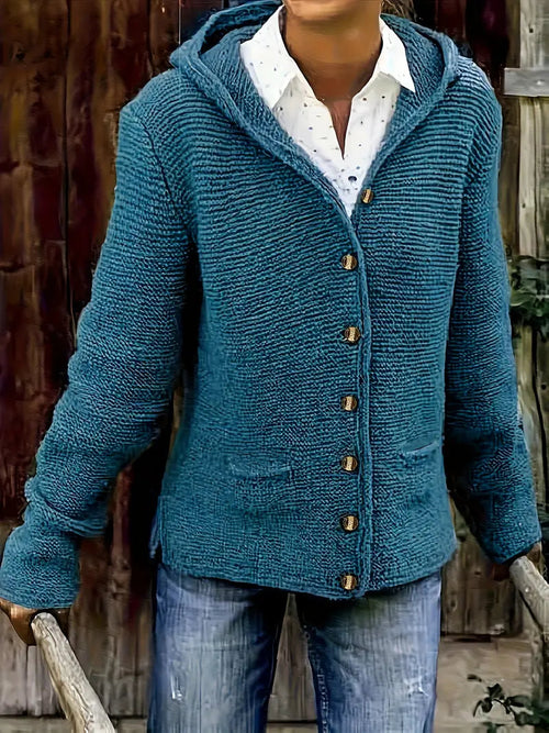 Bressan™ | Elegant Strickjacka Med Kapuze
