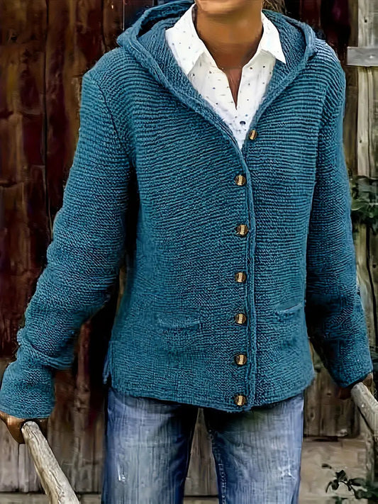 Bressan™ | Elegant Strickjacka Med Kapuze