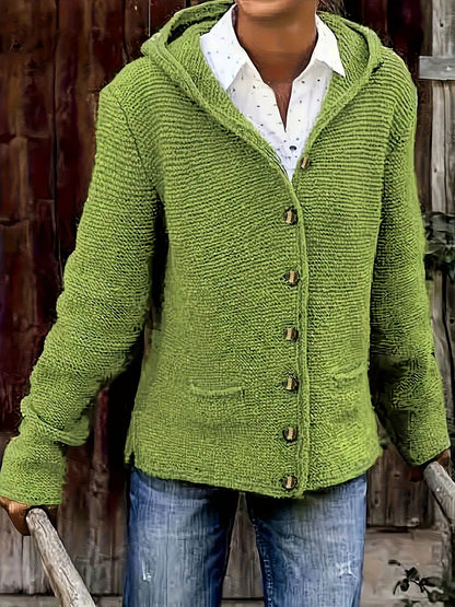 Bressan™ | Elegant Strickjacka Med Kapuze