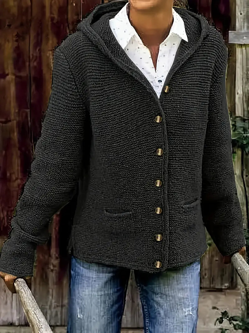 Bressan™ | Elegant Strickjacka Med Kapuze