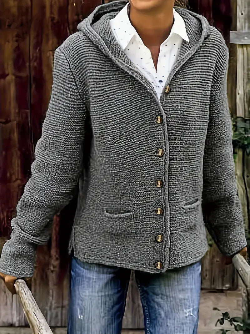 Bressan™ | Elegant Strickjacka Med Kapuze