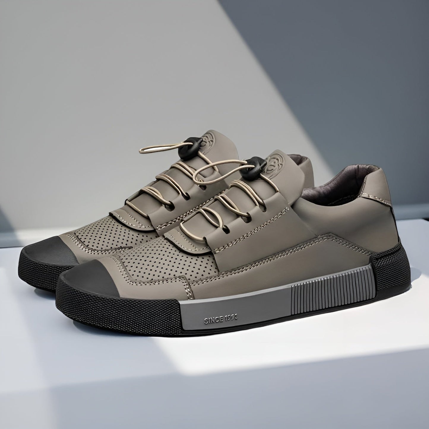Camino Läder Sneakers - Stilren Design Med Hög Komfort och Grepp
