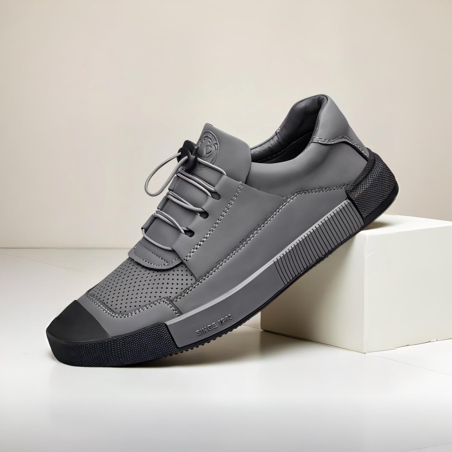 Camino Läder Sneakers - Stilren Design Med Hög Komfort och Grepp