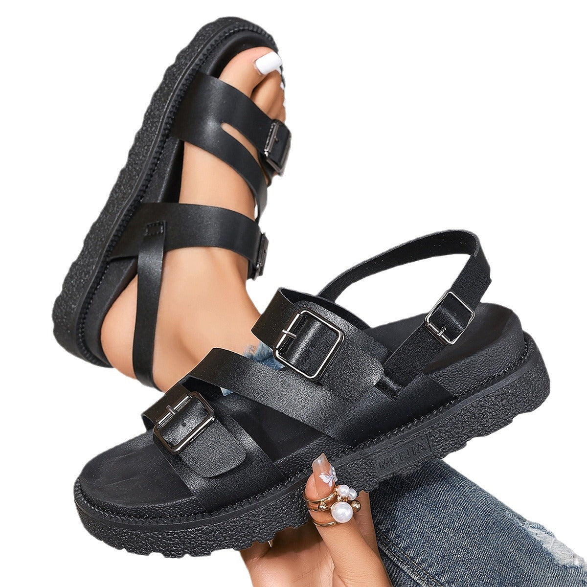 Cici Sandaler Dam - Elegant Slip-On Design för Komfort och Stil
