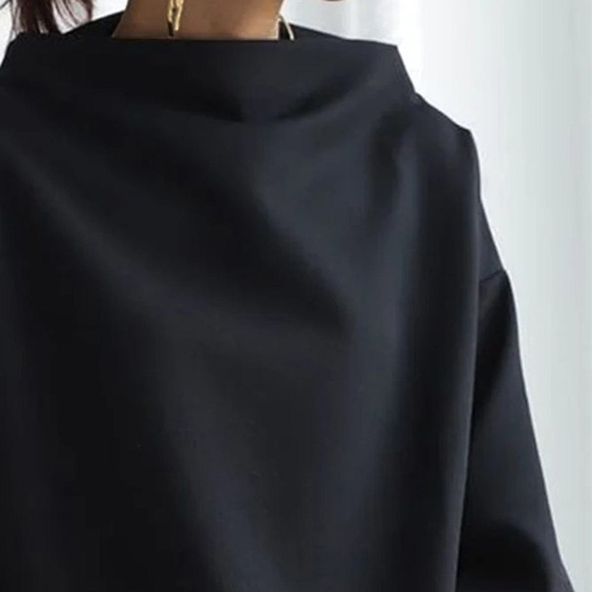 Elly™ | Elegant Höghalsad Stickad Topp