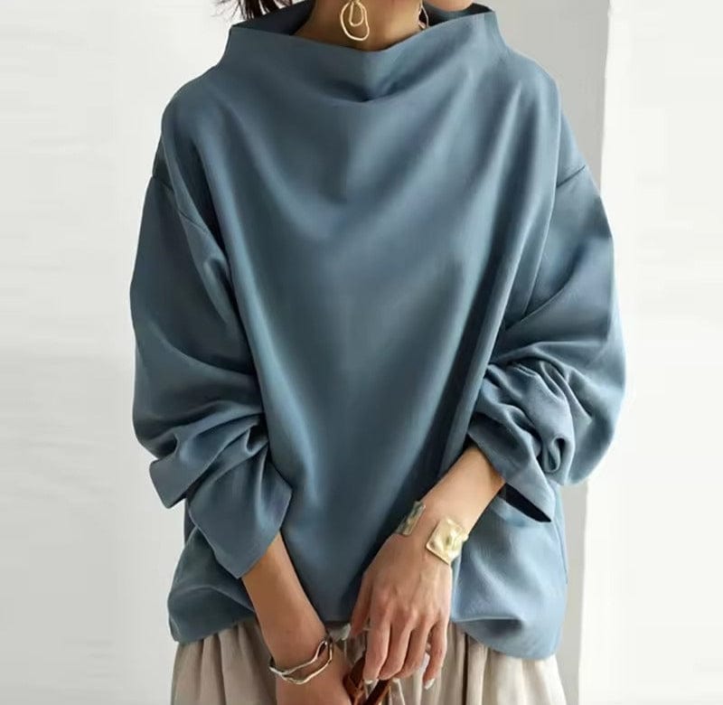 Elly™ | Elegant Höghalsad Stickad Topp