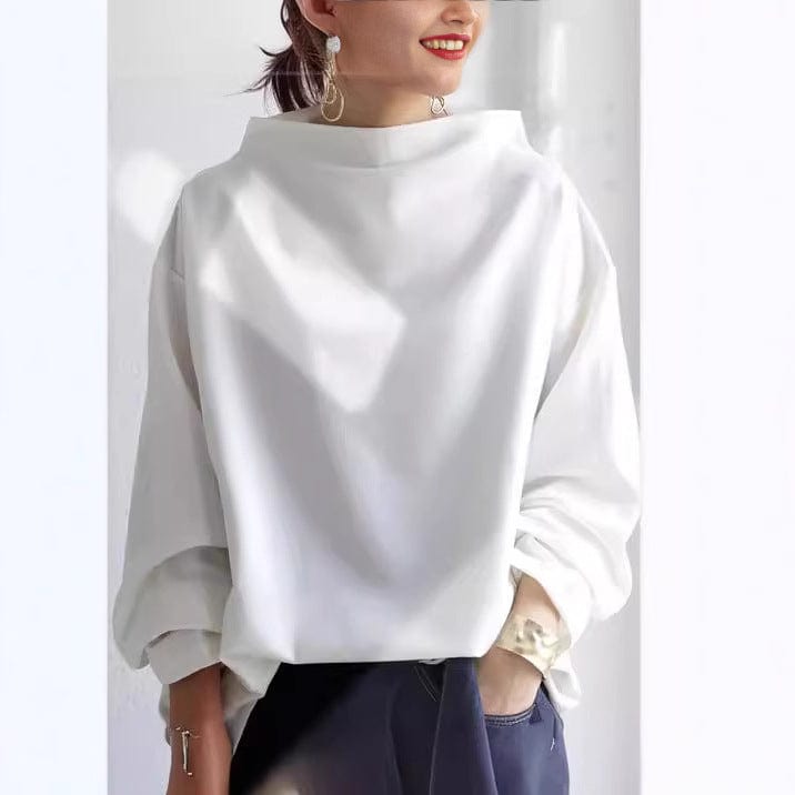Elly™ | Elegant Höghalsad Stickad Topp