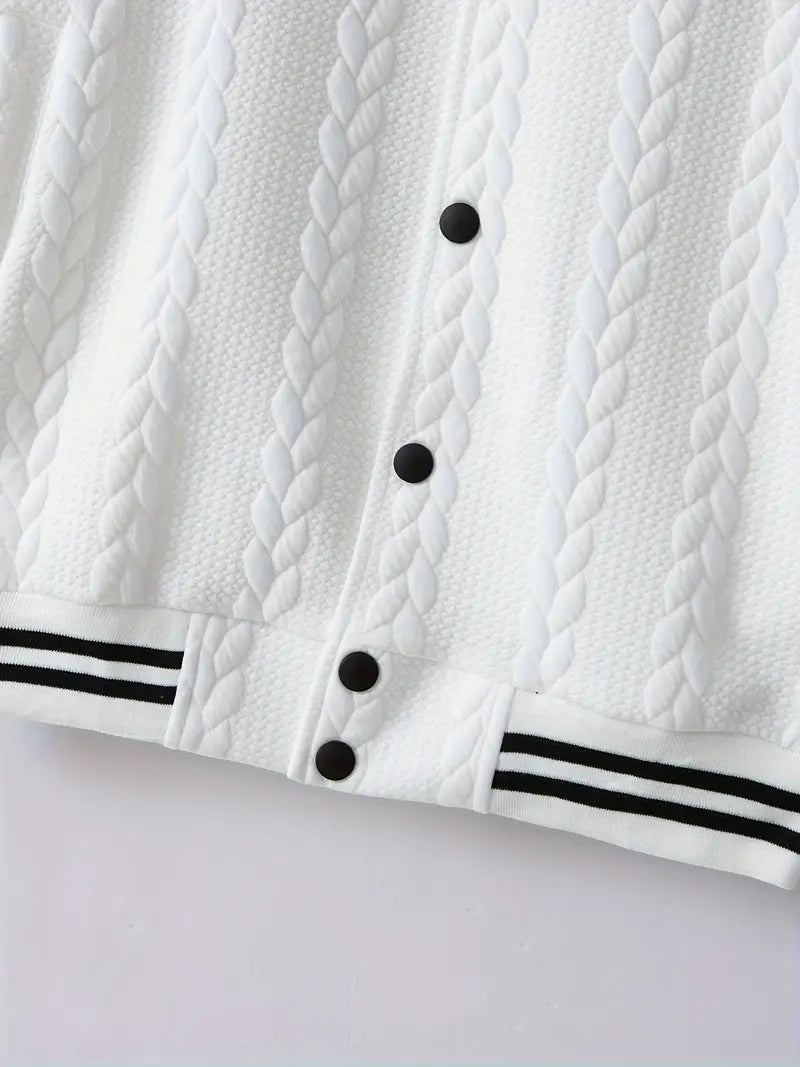 Felipa™ | Sportig Jacquardjacka med Unik Design