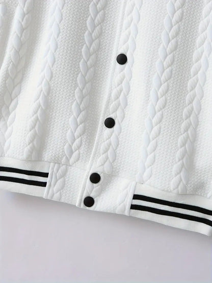 Felipa™ | Sportig Jacquardjacka med Unik Design