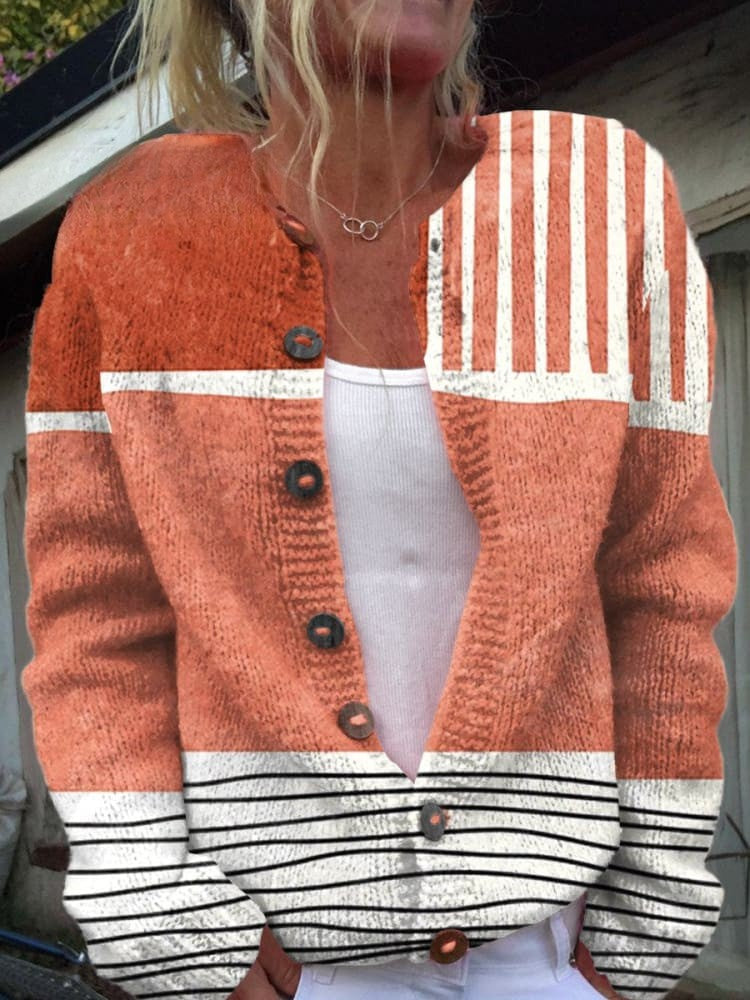 Härlig damkofta - Blommig design, mysig och snygg
