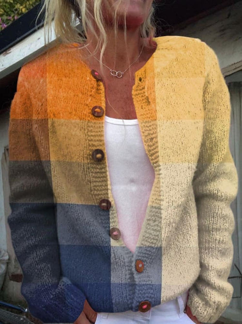 Härlig damkofta - Blommig design, mysig och snygg