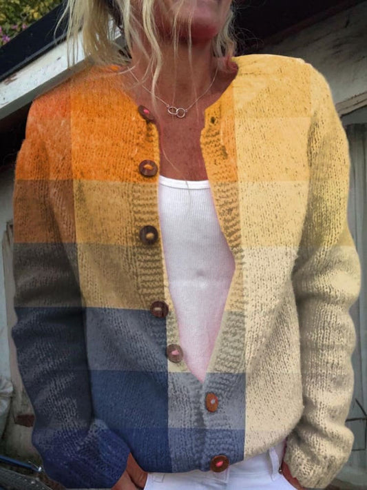 Härlig damkofta - Blommig design, mysig och snygg
