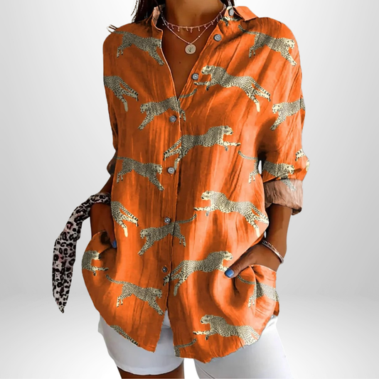 Ingrid™ | Konstnärlig Blus