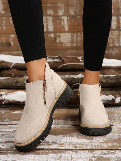 Isolde™ | Elegant Ankelstövlar med Dragkedja