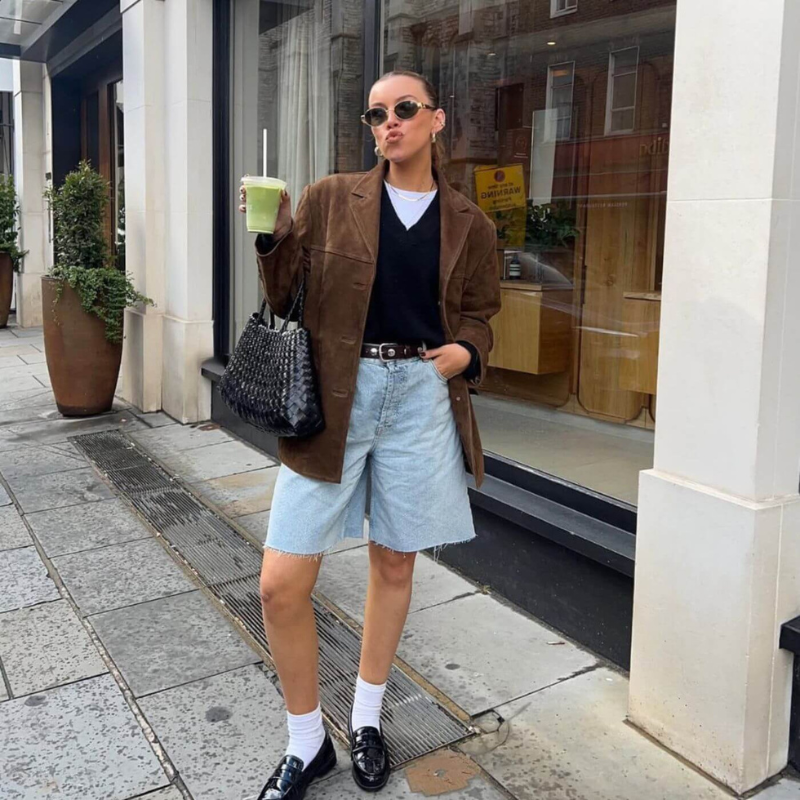 Leah™ | Tidlös Mocka Blazer