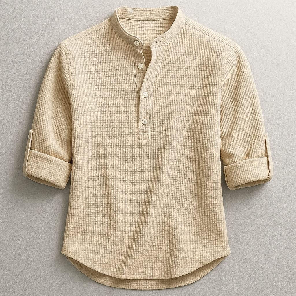 Shon™ | Elegant Skjorta Med Lång Ärmar
