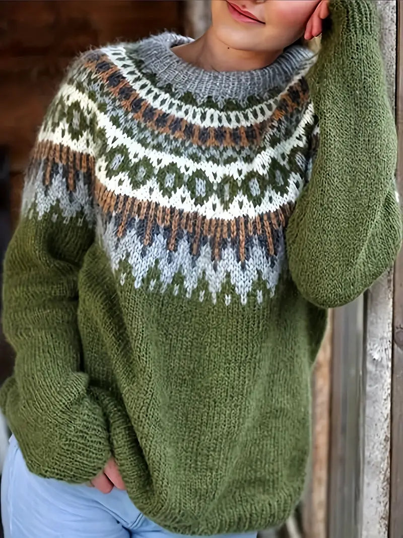 Tröja i vintagestil för mysiga dagar